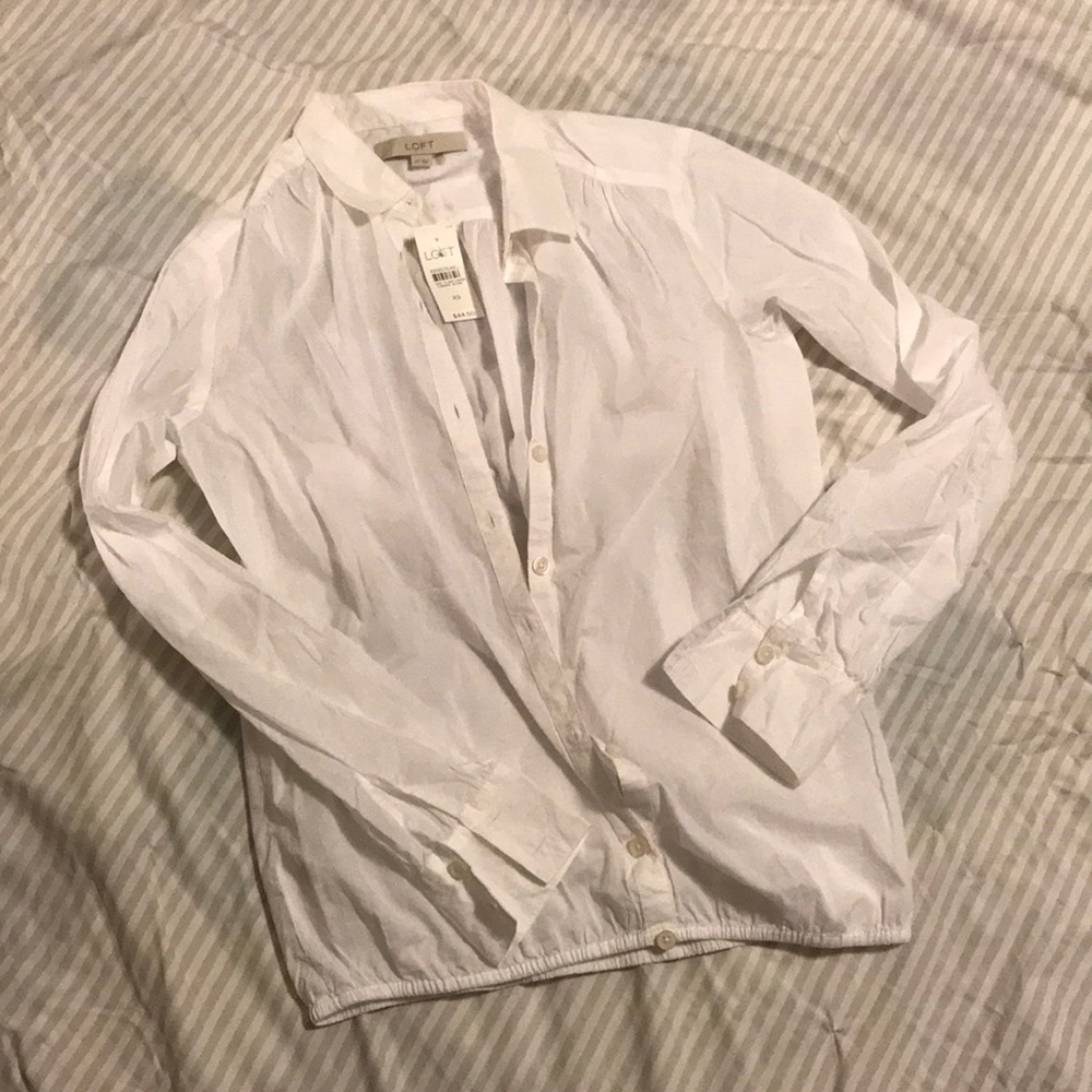 Anne Taylor LOFT peasant blouse